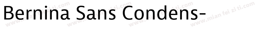 Bernina Sans Condens字体转换